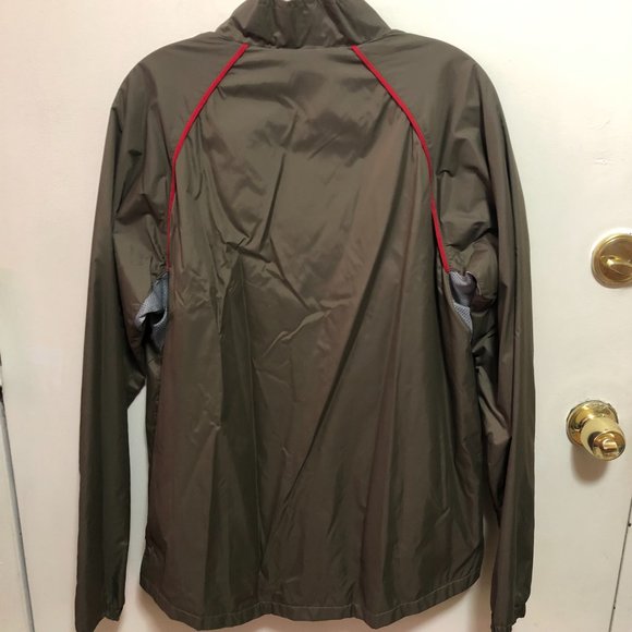 Flylow Mens Zip Up Jacket Windbreaker Green Red - Medium - Picture 4 of 6